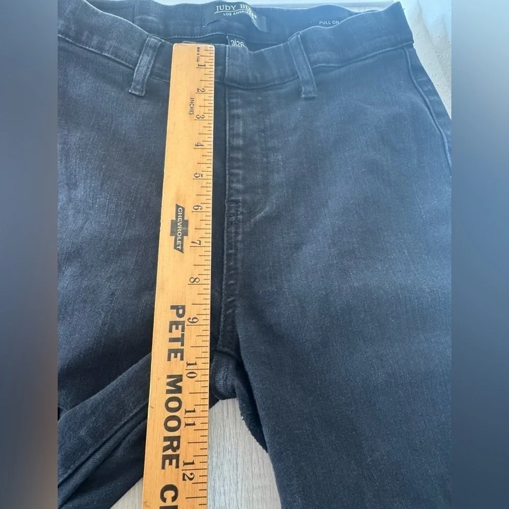 Judy Blue Black High Rise Super Flare Denim Pull On Stretch Size 3 / 26 - Picture 7 of 10